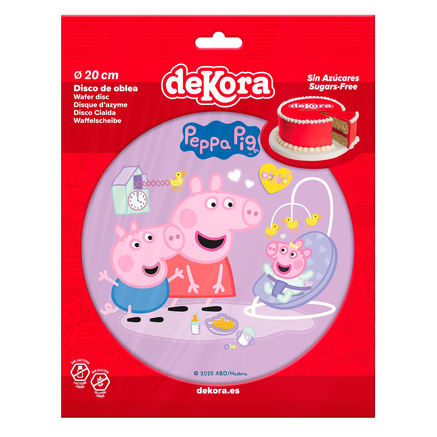 Esspapier Aufleger Peppa Pig, Dm20cm