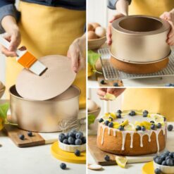 Alternative view of Chiffon Cake Backform Dm20,5xH10cm Gold line
