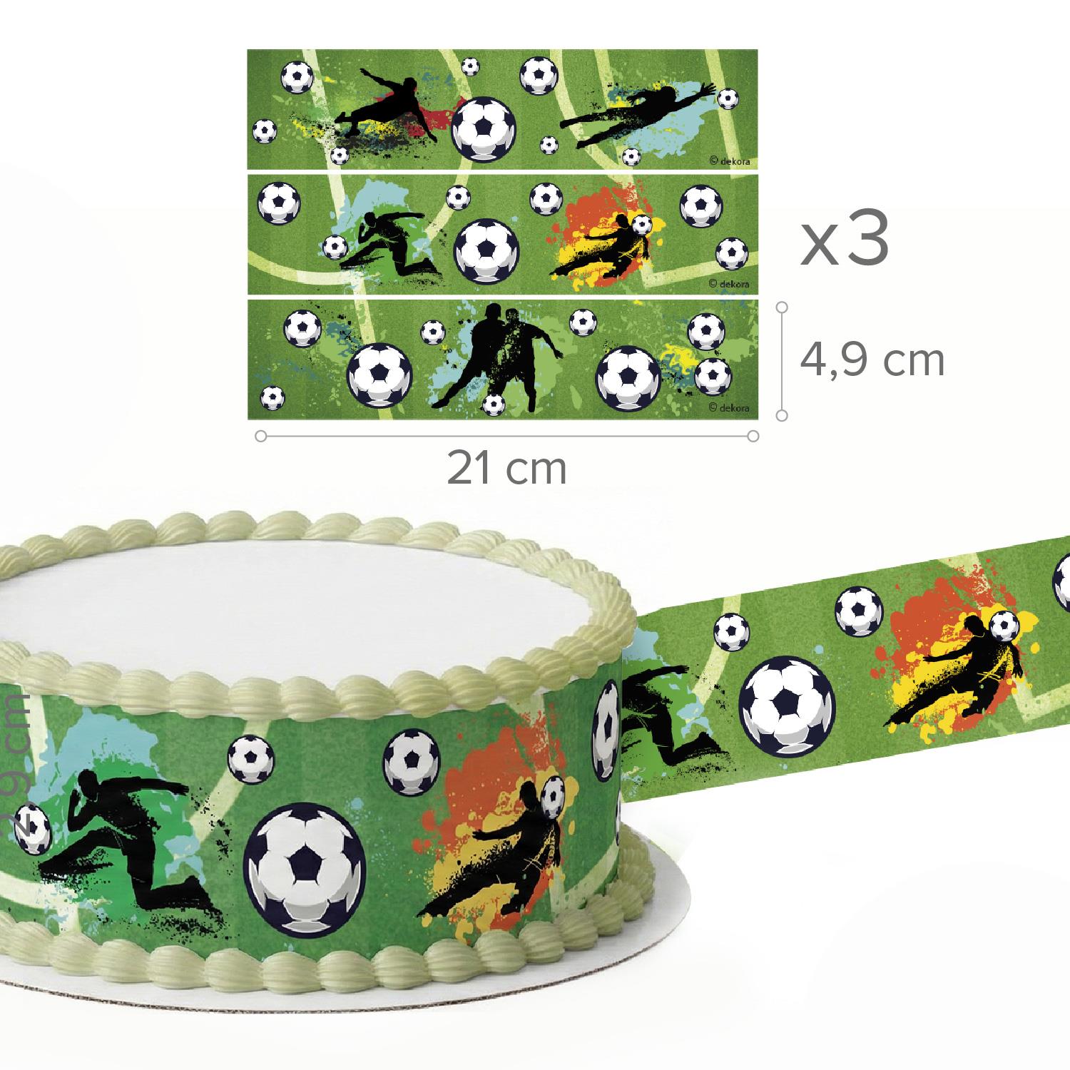 Esspapier Bänder Fussball (14.8 x 21cm) – Bild 2