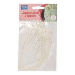 Ribbon Bow Topper White