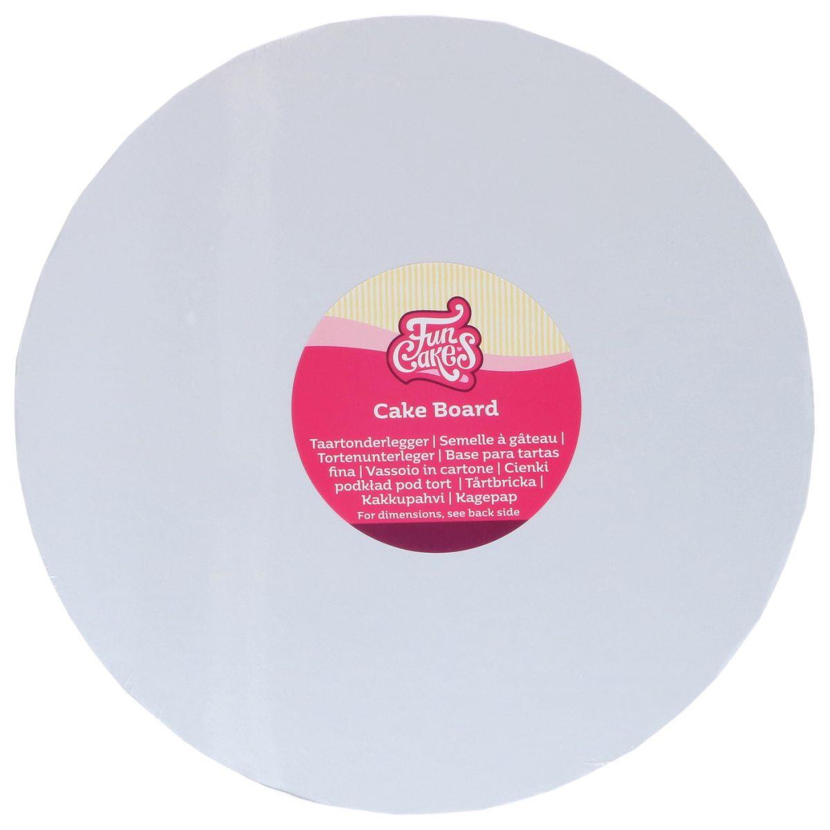 Cakeboard Weiss, Dm30cm, H3mm