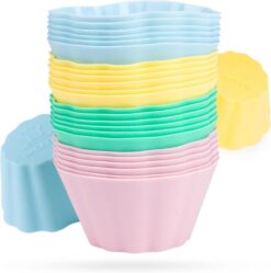 Silikon Muffinsförmchen bunt 4,5cm, 24 Stk.
