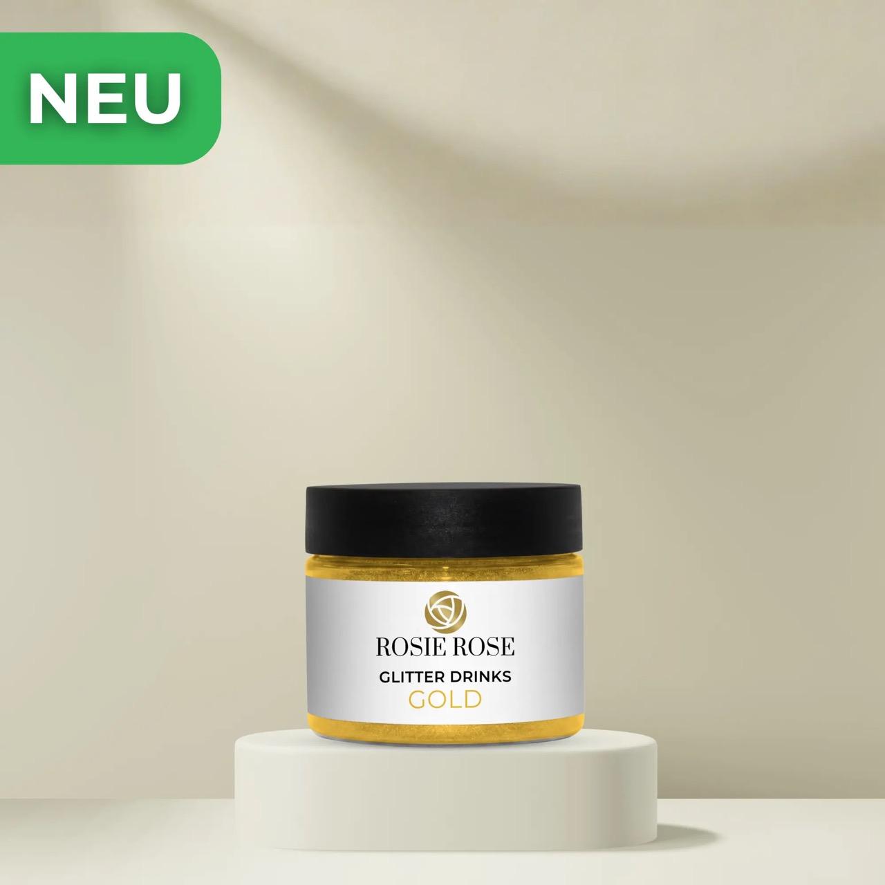 Glitzerpulver für Getränke, Gold