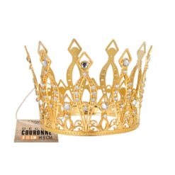 Dekor Krone mit Spitzen gold