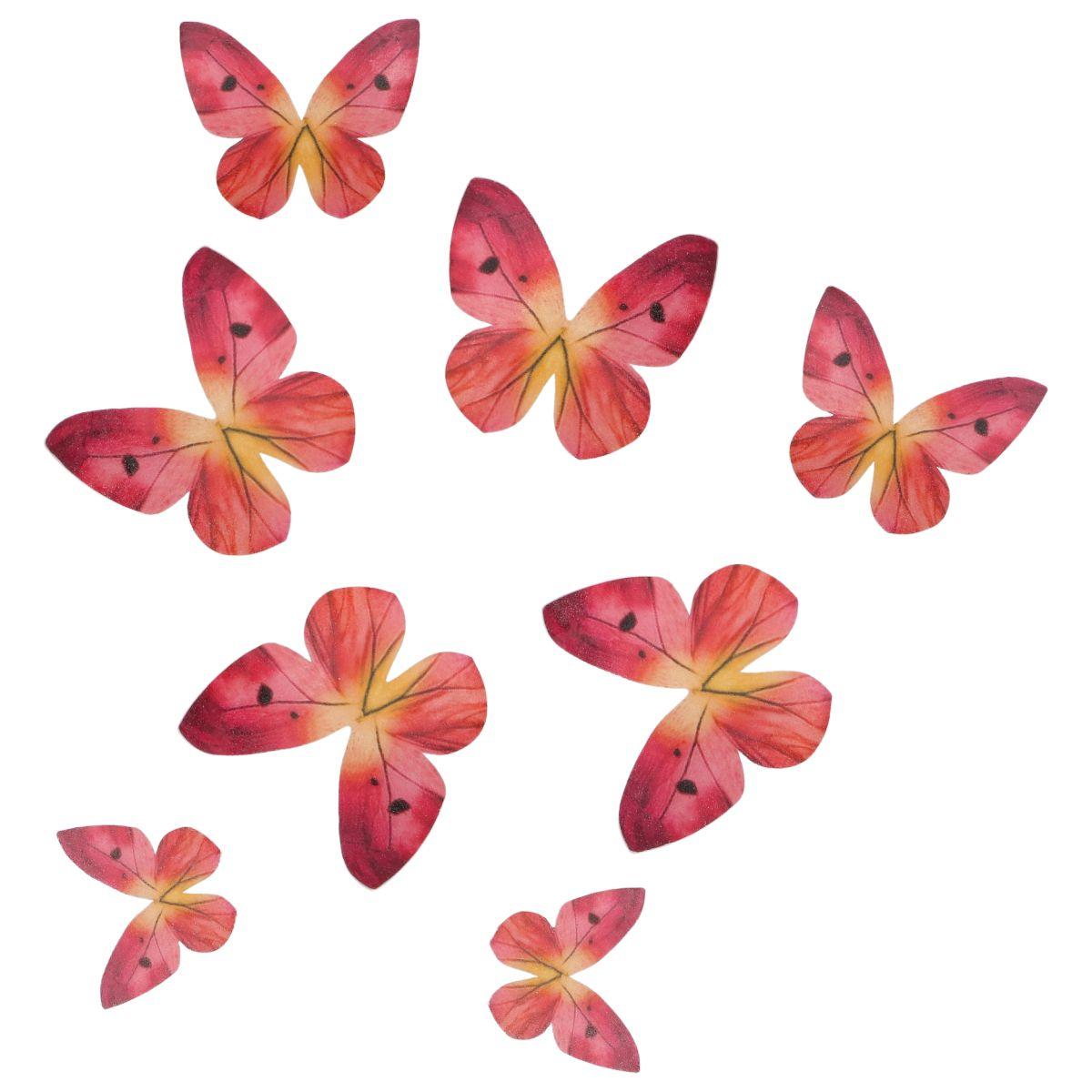 Esspapier Schmetterlinge Ombre Pink – Bild 2