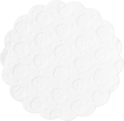 Tassendeckchen weiss
