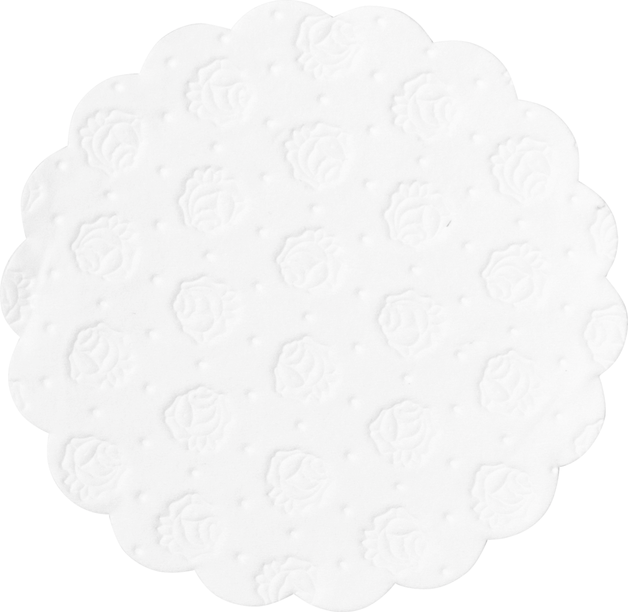 Tassendeckchen weiss