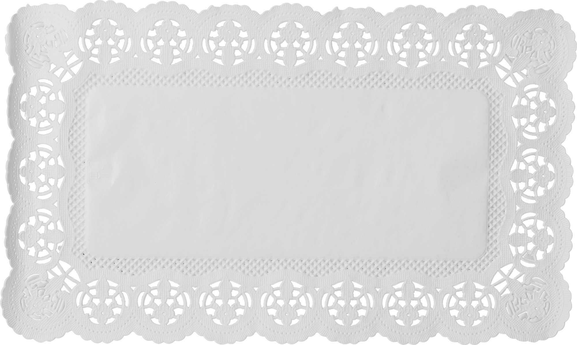 Tortenspitzen rechteckig, 30x18cm weiss – Bild 2