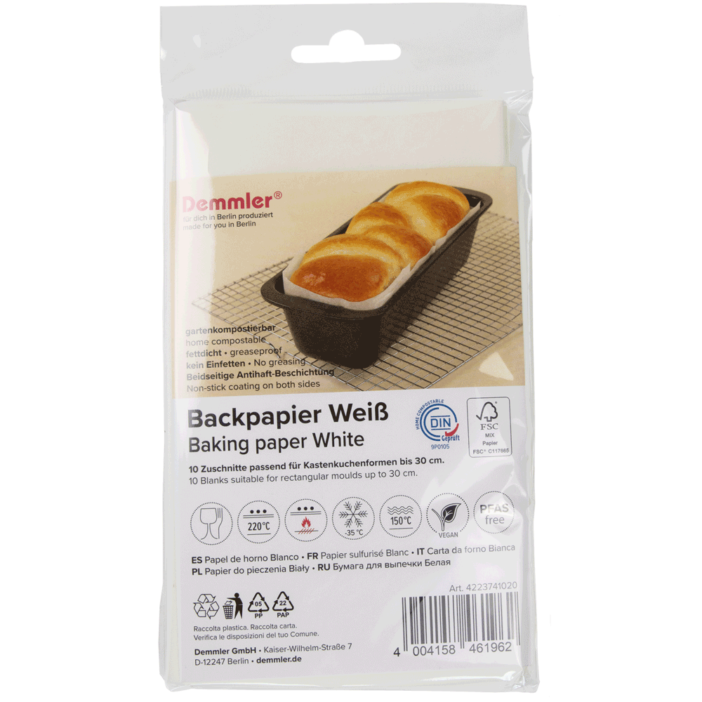 Backpapier für Cakeform 42x23cm
