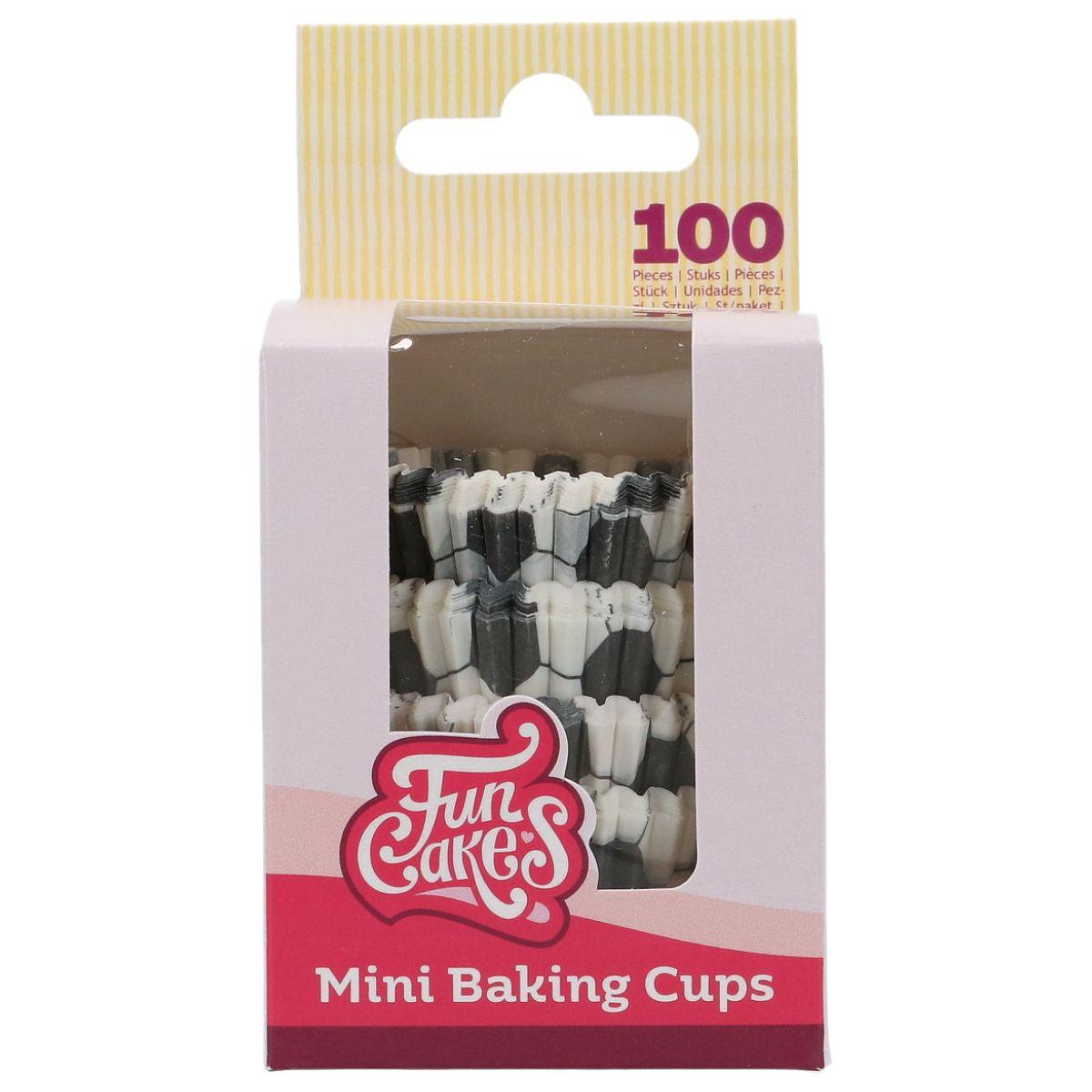 Mini Muffinsformen Fussball 100 Stk.