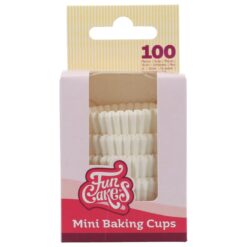 Mini Muffinsformen Weiss 100 Stk.